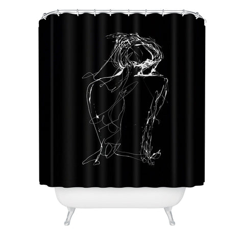 Elodie Bachelier Virginia by night Shower Curtain