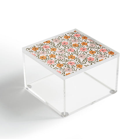 Emanuela Carratoni 70s Floral Theme Acrylic Box