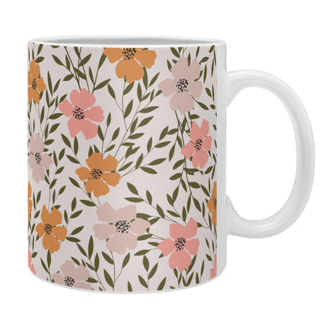 Emanuela Carratoni 70s Floral Theme Coffee Mug
