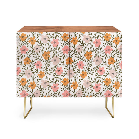 Emanuela Carratoni 70s Floral Theme Credenza