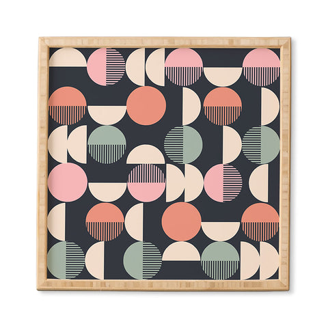 Emanuela Carratoni Abstract Moon Pattern Framed Wall Art