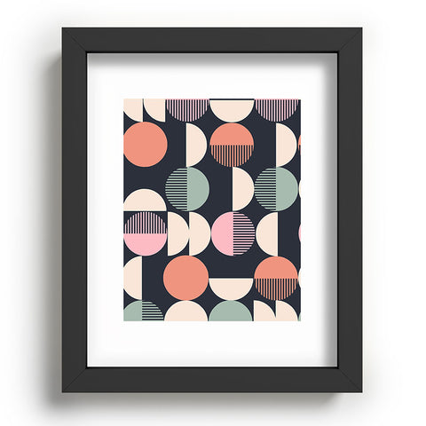 Emanuela Carratoni Abstract Moon Pattern Recessed Framing Rectangle