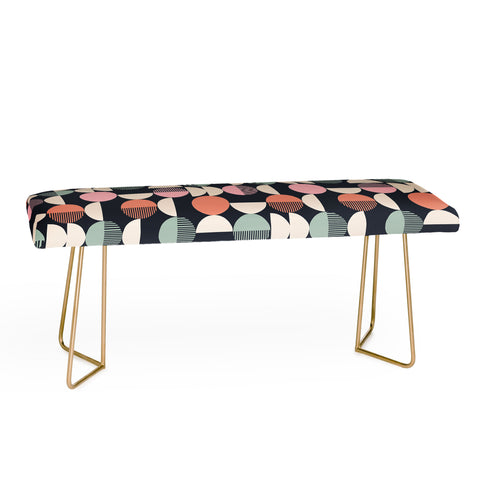 Emanuela Carratoni Abstract Moon Pattern Bench
