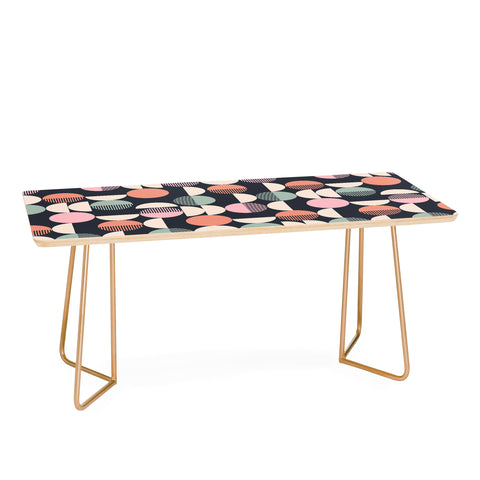 Emanuela Carratoni Abstract Moon Pattern Coffee Table