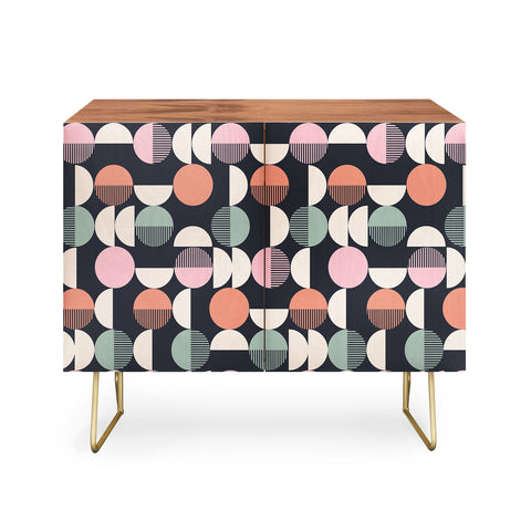 Emanuela Carratoni Abstract Moon Pattern Credenza
