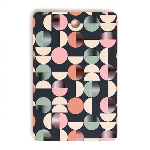 Emanuela Carratoni Abstract Moon Pattern Cutting Board Rectangle