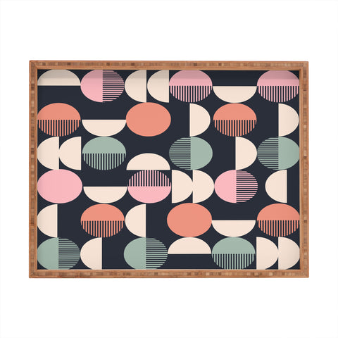 Emanuela Carratoni Abstract Moon Pattern Rectangular Tray