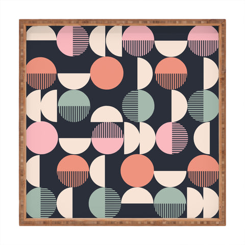 Emanuela Carratoni Abstract Moon Pattern Square Tray