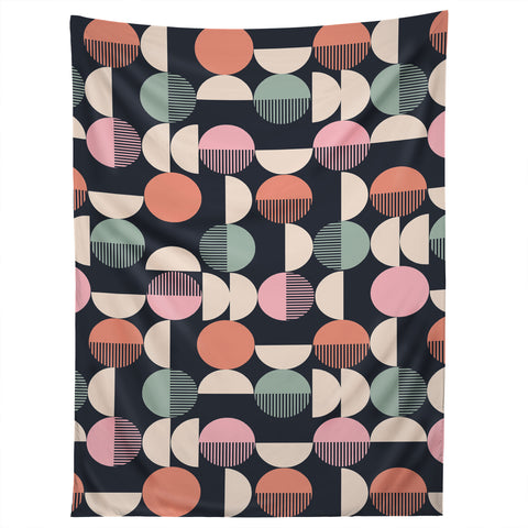 Emanuela Carratoni Abstract Moon Pattern Tapestry