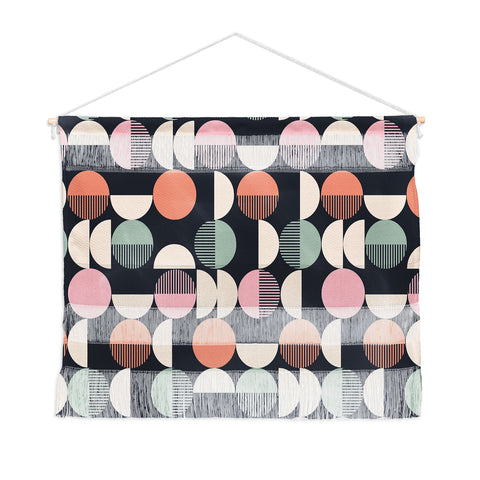 Emanuela Carratoni Abstract Moon Pattern Wall Hanging Landscape