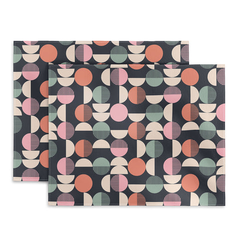 Emanuela Carratoni Abstract Moon Pattern Placemat