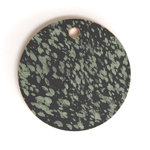 Emanuela Carratoni Abstract Paintbrushes Cutting Board Round