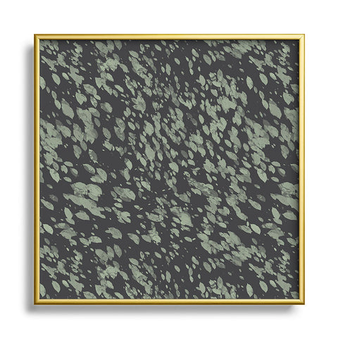 Emanuela Carratoni Abstract Paintbrushes Square Metal Framed Art Print