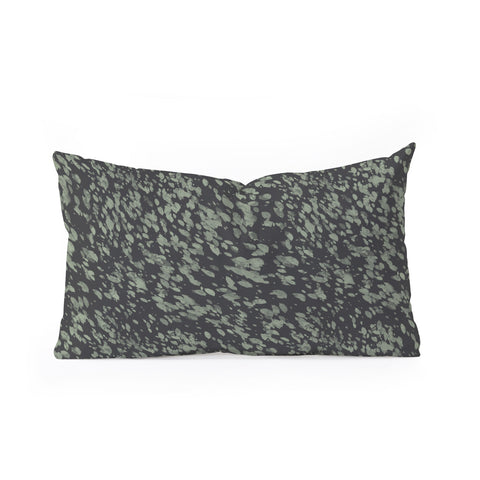 Emanuela Carratoni Abstract Paintbrushes Oblong Throw Pillow