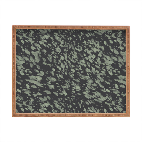 Emanuela Carratoni Abstract Paintbrushes Rectangular Tray