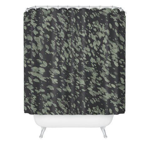 Emanuela Carratoni Abstract Paintbrushes Shower Curtain