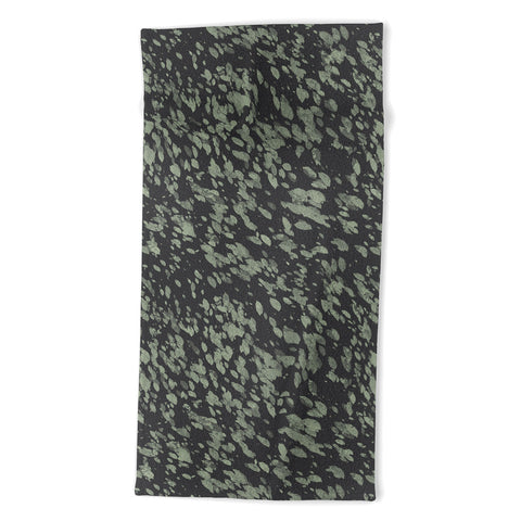 Emanuela Carratoni Abstract Paintbrushes Beach Towel