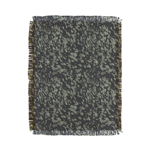 Emanuela Carratoni Abstract Paintbrushes Throw Blanket