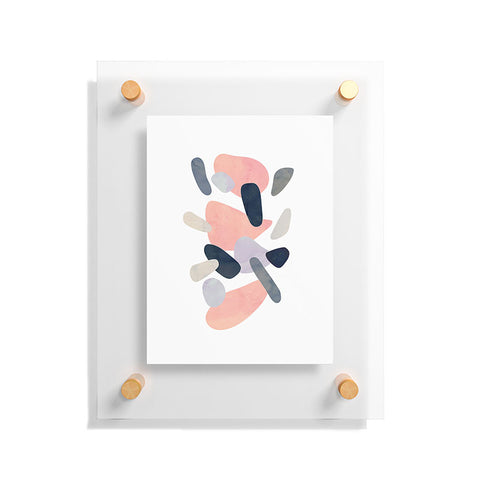 Emanuela Carratoni Abstract Pastel Terrazzo Floating Acrylic Print