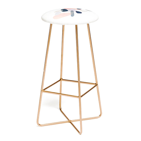 Emanuela Carratoni Abstract Pastel Terrazzo Bar Stool