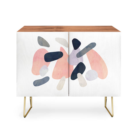 Emanuela Carratoni Abstract Pastel Terrazzo Credenza