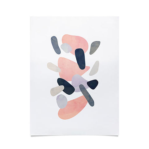 Emanuela Carratoni Abstract Pastel Terrazzo Poster