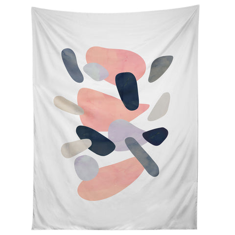 Emanuela Carratoni Abstract Pastel Terrazzo Tapestry