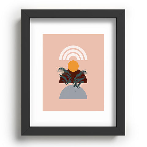 Emanuela Carratoni Abstract Sunset Recessed Framing Rectangle