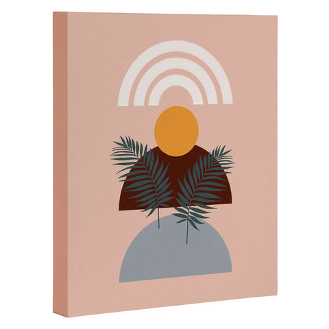 Emanuela Carratoni Abstract Sunset Art Canvas