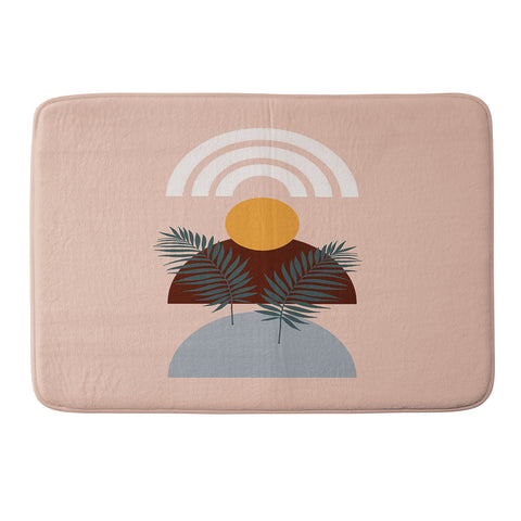 Emanuela Carratoni Abstract Sunset Memory Foam Bath Mat