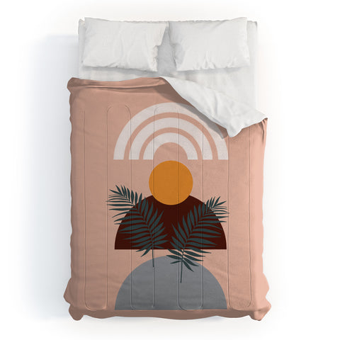 Emanuela Carratoni Abstract Sunset Comforter