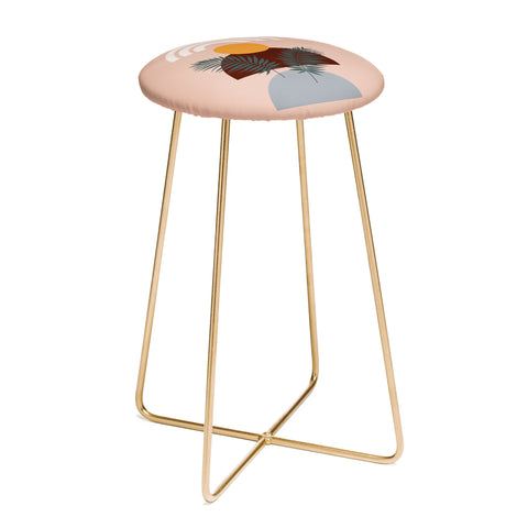 Emanuela Carratoni Abstract Sunset Counter Stool