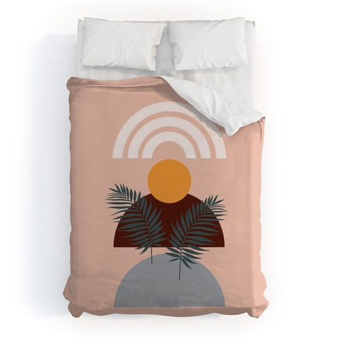 Emanuela Carratoni Abstract Sunset Duvet Cover