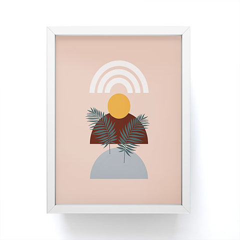 Emanuela Carratoni Abstract Sunset Framed Mini Art Print