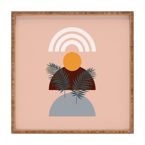 Emanuela Carratoni Abstract Sunset Square Tray