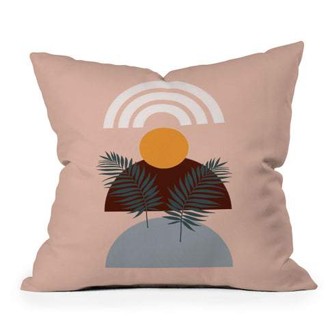 Emanuela Carratoni Abstract Sunset Throw Pillow