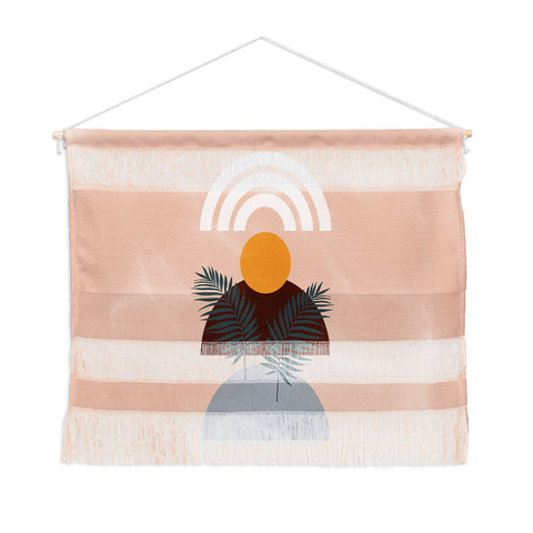 Emanuela Carratoni Abstract Sunset Wall Hanging Landscape