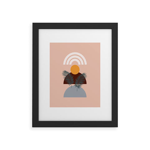 Emanuela Carratoni Abstract Sunset Framed Art Print