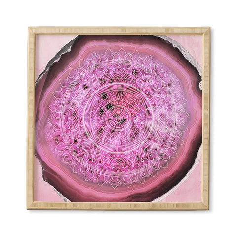 Emanuela Carratoni Agate Mandala Framed Wall Art