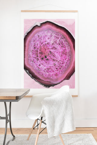 Emanuela Carratoni Agate Mandala Art Print And Hanger