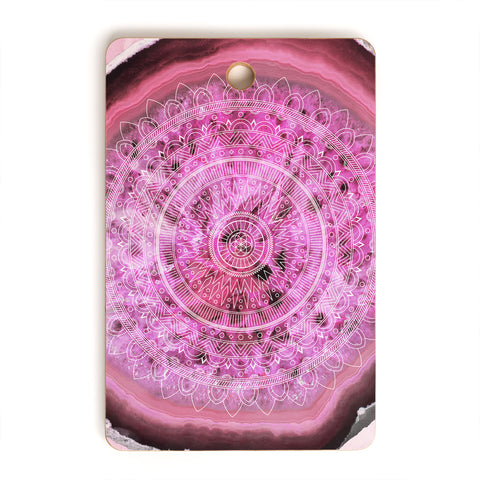 Emanuela Carratoni Agate Mandala Cutting Board Rectangle