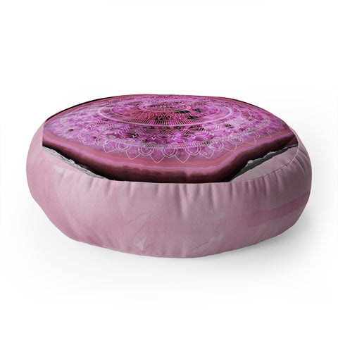 Emanuela Carratoni Agate Mandala Floor Pillow Round
