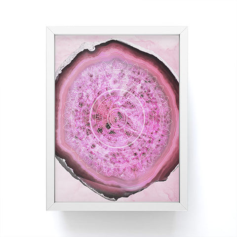 Emanuela Carratoni Agate Mandala Framed Mini Art Print
