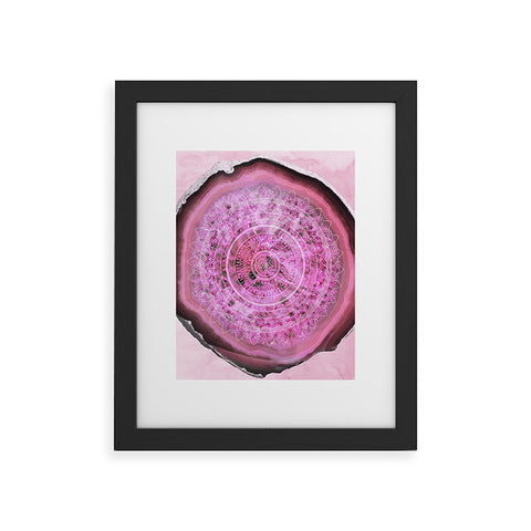 Emanuela Carratoni Agate Mandala Framed Art Print