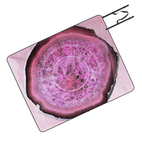 Emanuela Carratoni Agate Mandala Picnic Blanket