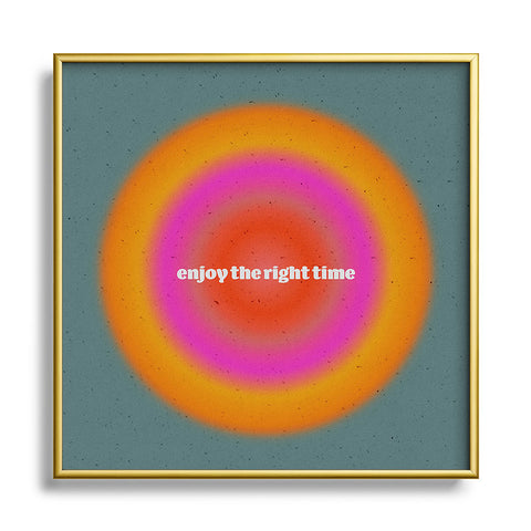 Emanuela Carratoni Angel Numbers Alignment 222 Metal Square Framed Art Print