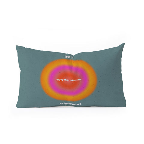 Emanuela Carratoni Angel Numbers Alignment 222 Oblong Throw Pillow