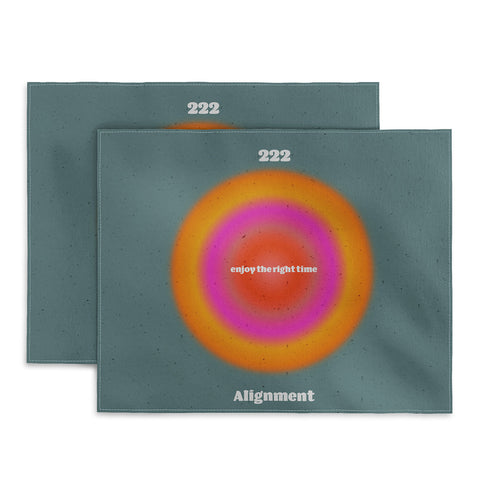 Emanuela Carratoni Angel Numbers Alignment 222 Placemat