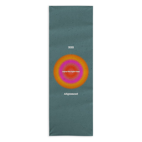 Emanuela Carratoni Angel Numbers Alignment 222 Yoga Towel