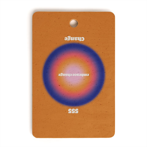 Emanuela Carratoni Angel Numbers Change 555 Cutting Board Rectangle